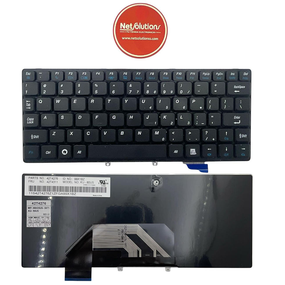 TECLADO LENOVO IDEAPAD S9 S9E S10 S10E KU-80US MP-08H23US-3871 S10-HS1 25-008151