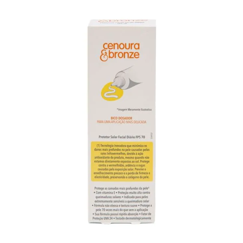 Miniatura: Protetor Solar Facial Cenoura & Bronze FPS70 - 50g
