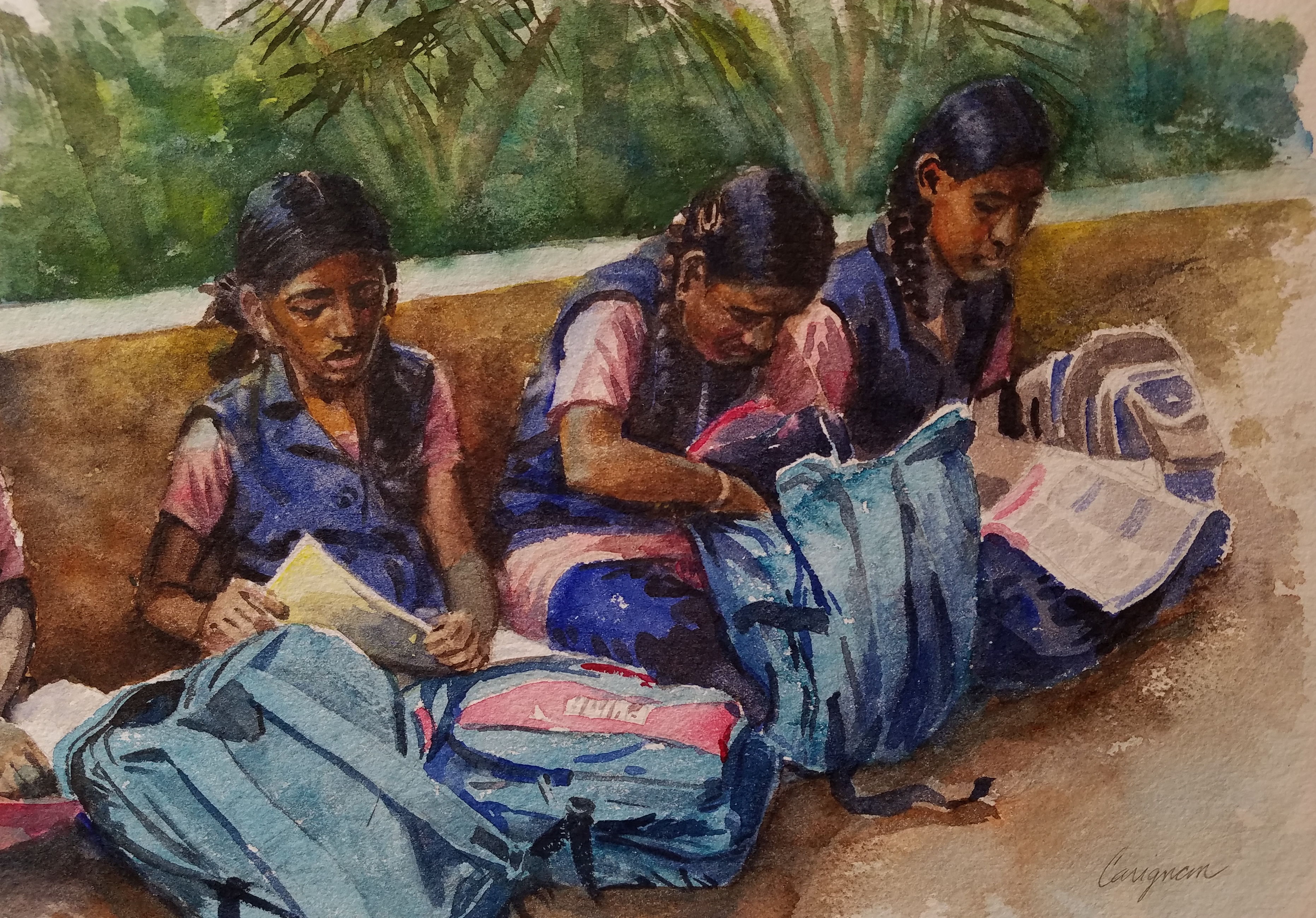 Waiting for the School Bus, Kochi