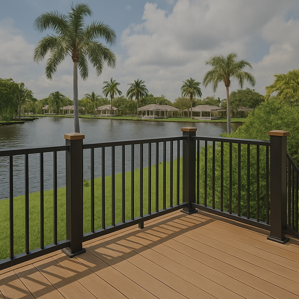 tampa fence railing metal lake