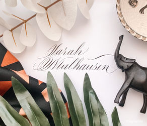 Namen kalligraphieren: Sarah Mulhausen