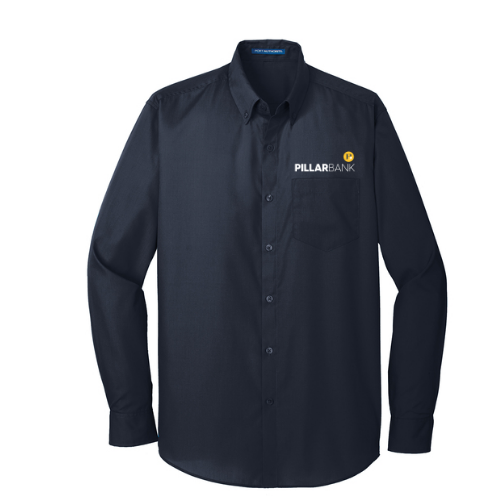 Thumbnail: Port Authority® Long Sleeve Carefree Poplin Shirt W100