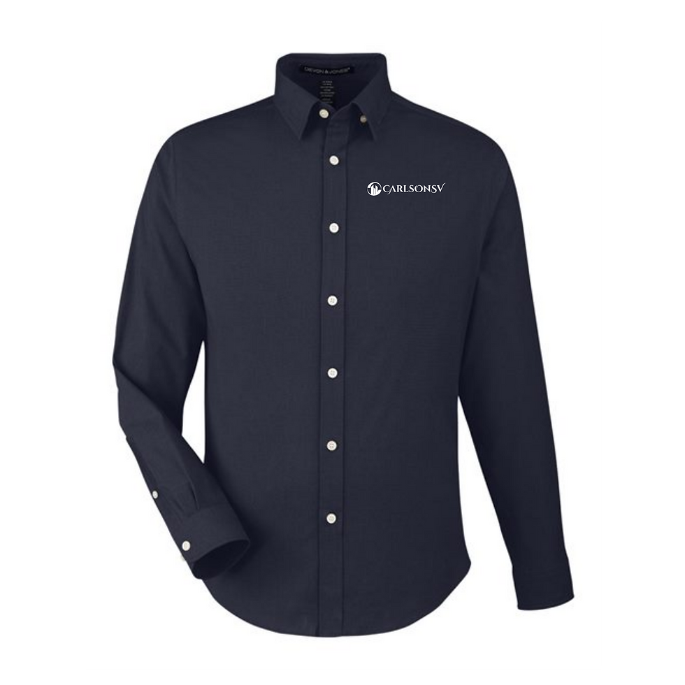 Thumbnail: Devon & Jones Men's CrownLux Performance® Spencer Poplin Dress Shirt - DG505