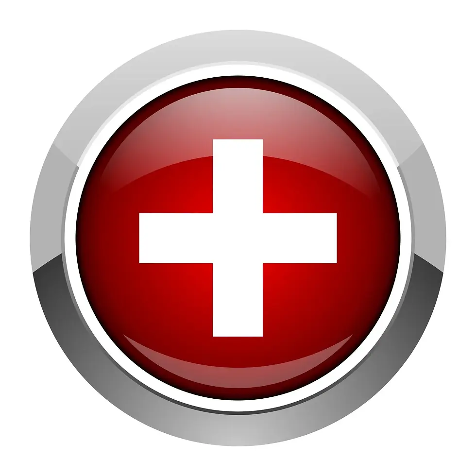 Red medical icon with a white cross, symbolizing therapeutic magnetism and vibrational medicine treatments for adults and seniors, offered by Martin Ladouceur — professional fire-cutting healer and magnetizer — in Saint-Sauveur, Montreal, and worldwide.