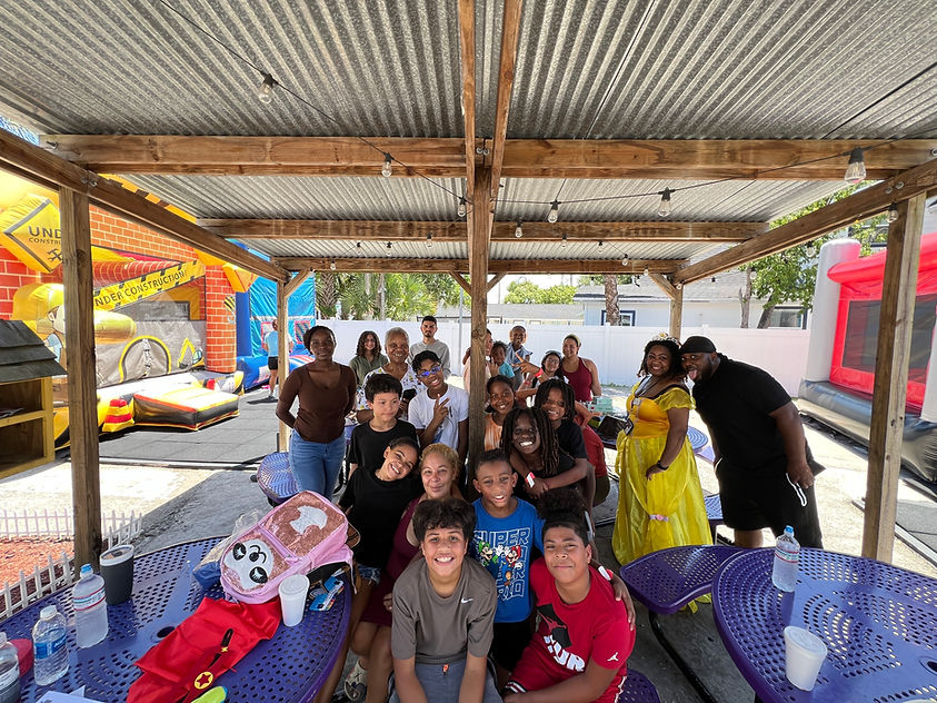 Students smiling at character story book day at Abracadabra Ice Cream Factory.