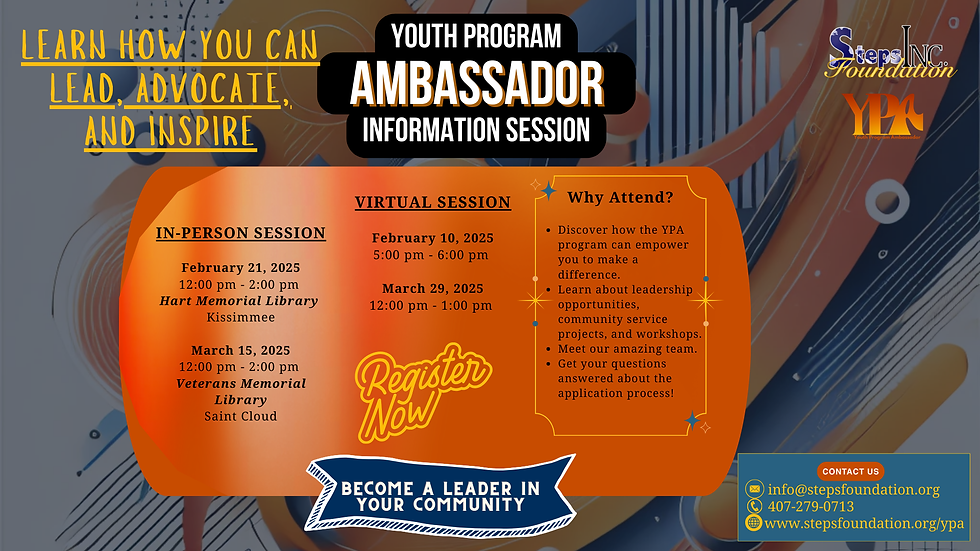 Youth Program Ambassador Information Session