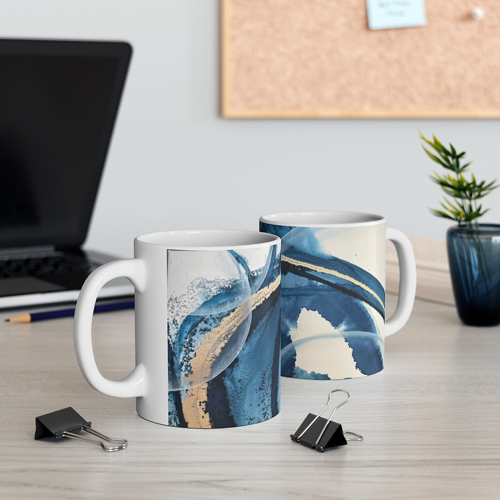 Thumbnail: Blue Portal Design Mug -11oz White Mug