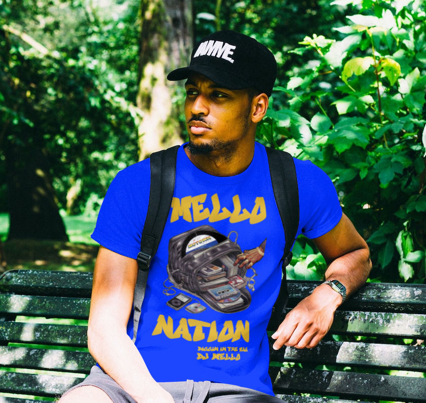 Thumbnail: DJ MELLO: (DIGGIN IN THE BAG) Custom Design T-Shirts