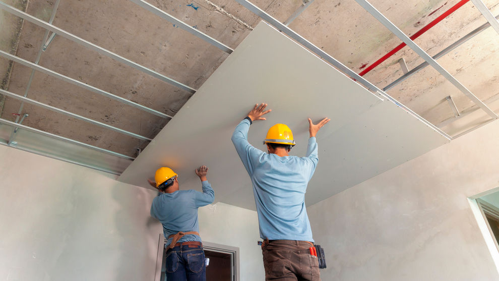 drywall on ceiling