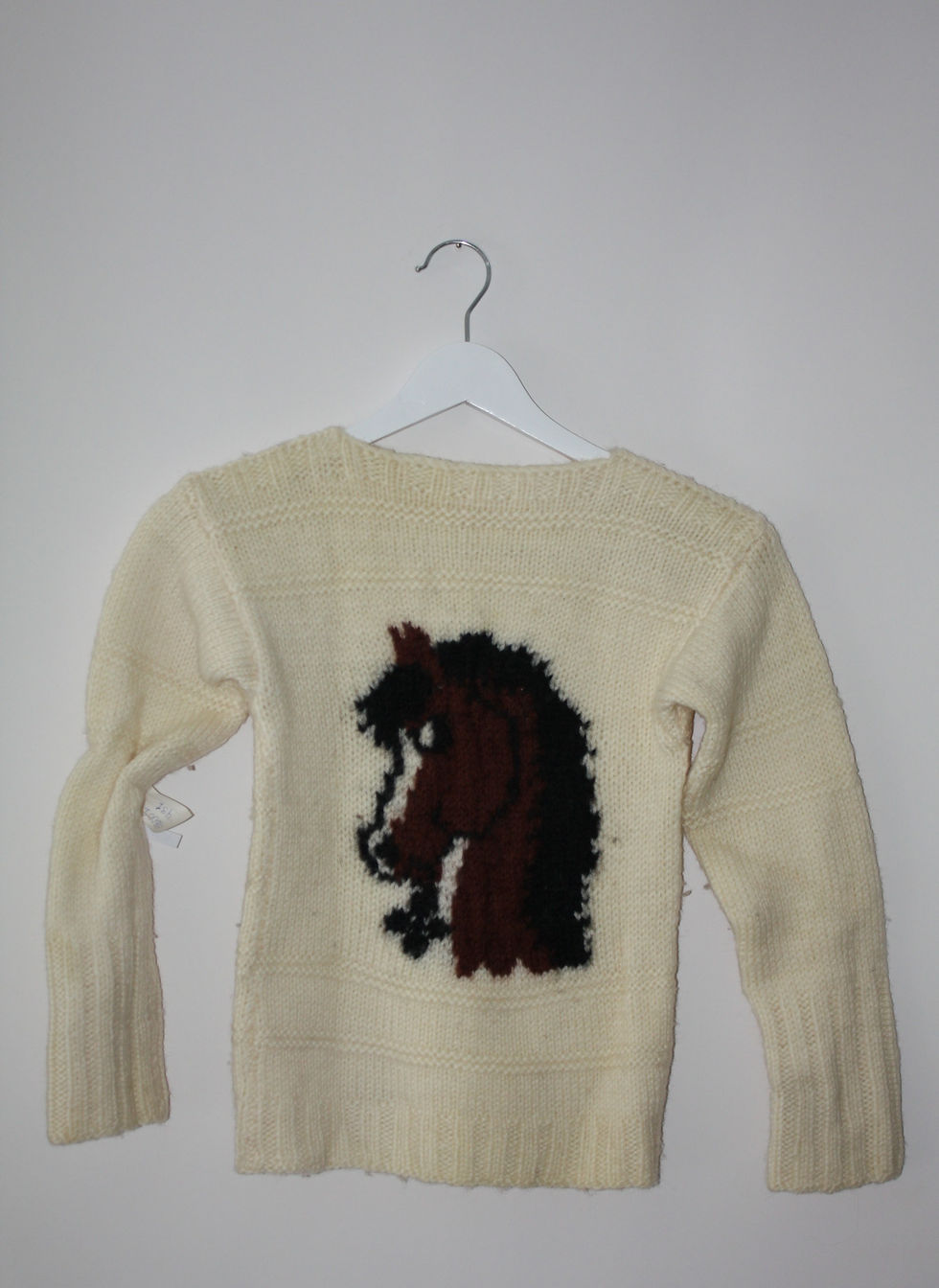 Hjemmestrikket genser Str. 122/128