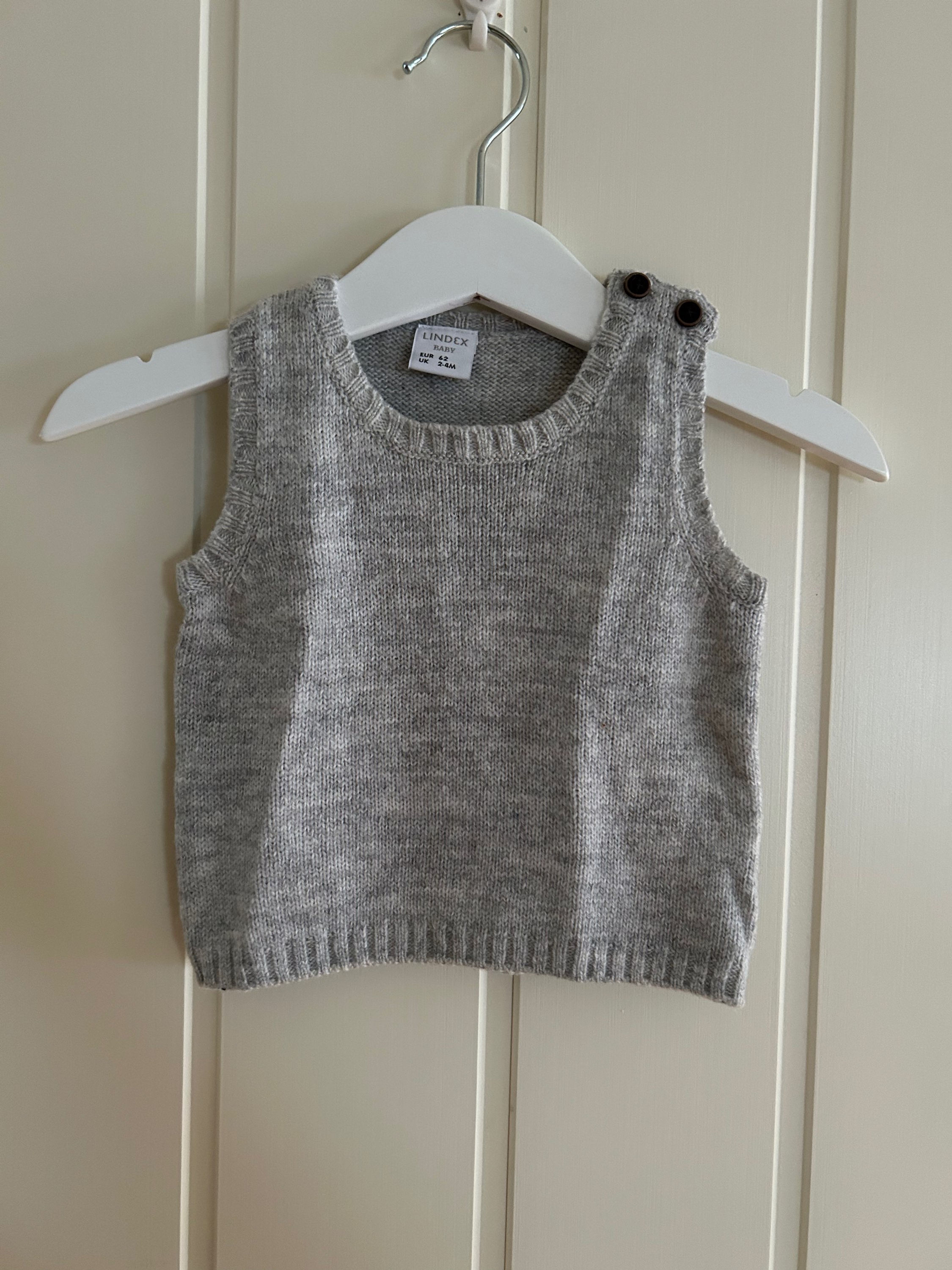 Strikket vest fra Lindex Str. 62