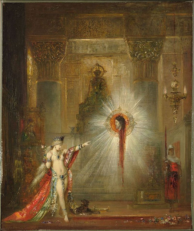 L’Apparition (1876/77, Fogg Museum, Cambridge, MA) Gustave Moreau; h/t, 55,9 x 46,7 cm