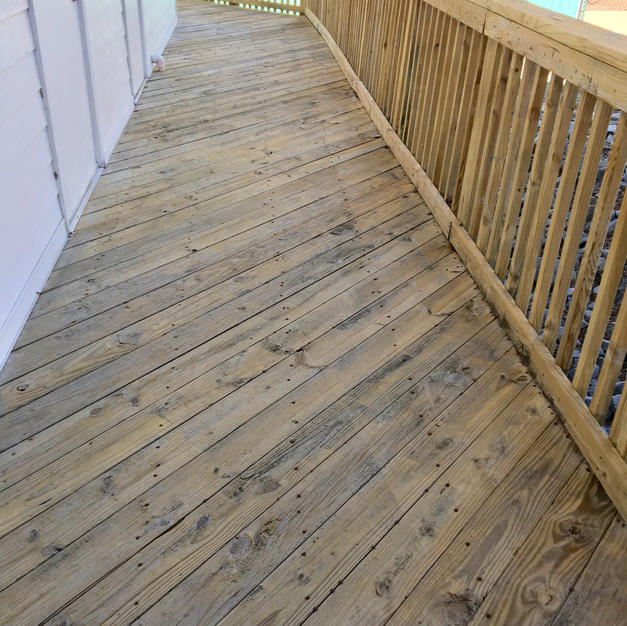 Commercial Wood Deck Cleaning