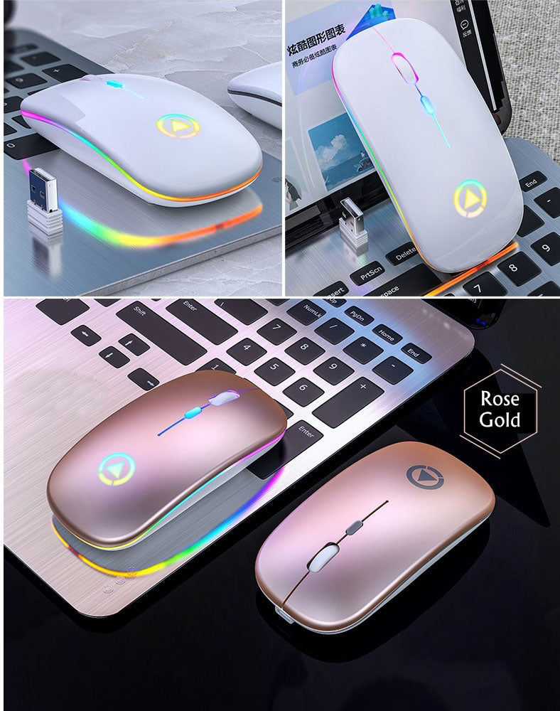 Miniatura: 2.4GHz RGB Wireless USB Rechargeable Mouse