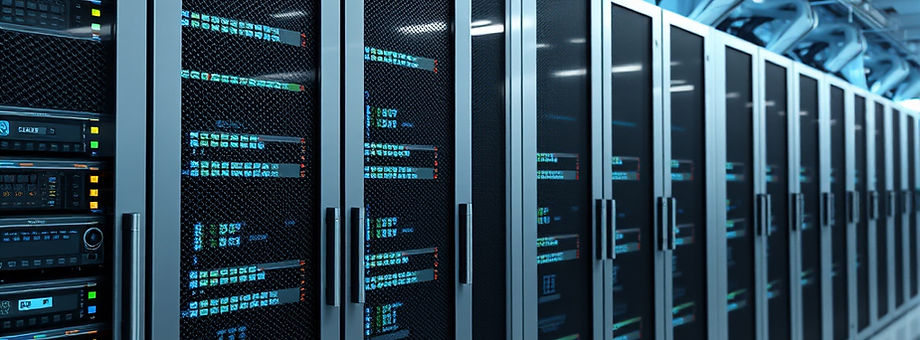 Technology center within a data center, color theme is silver.jpg