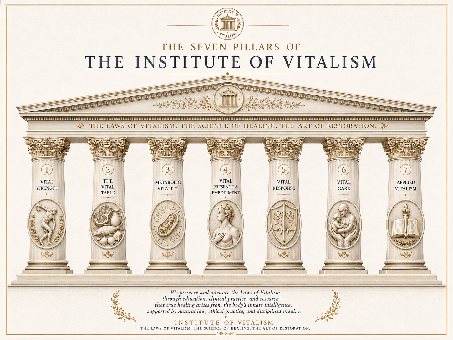 The Seven Pillars of the Institute of Vitalism