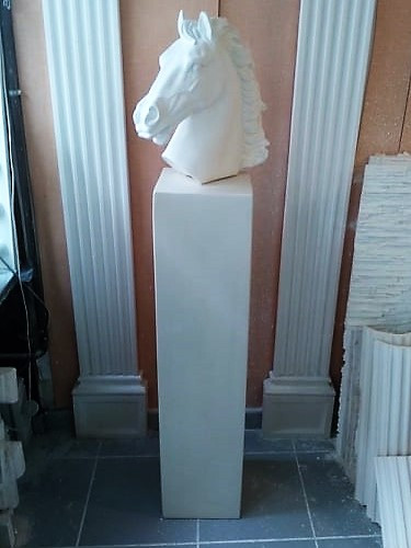 Colonne Piédestal En Staff Français - Support Déco Pour Vase Ou Objet