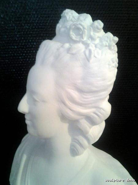Miniature : Grand buste Marie Antoinette H:54cm Staff( plâtre de moulage renforcé) ,statue