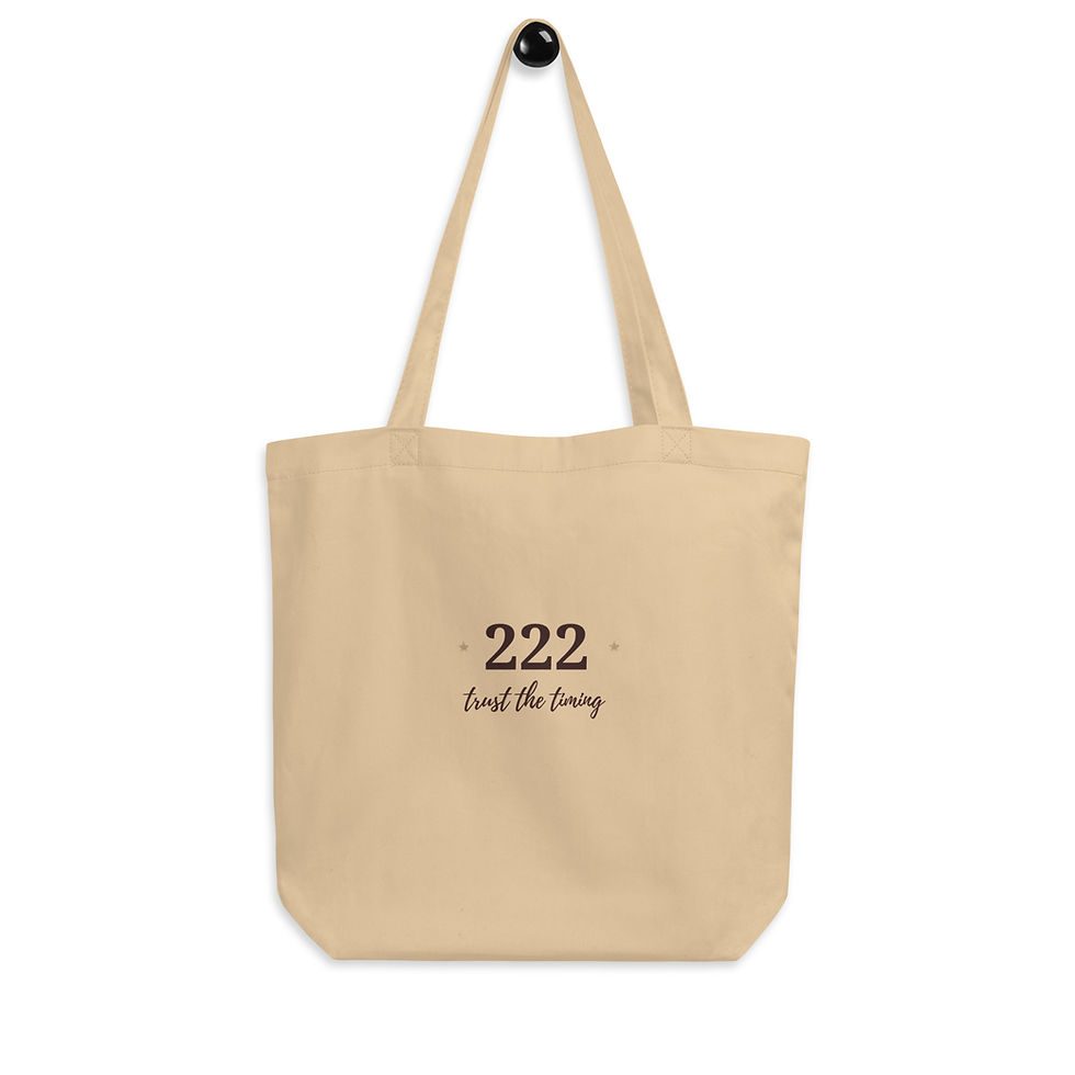 Thumbnail: 222 Trust the Timing Organic Cotton Tote Bag | L.U.Y.F.