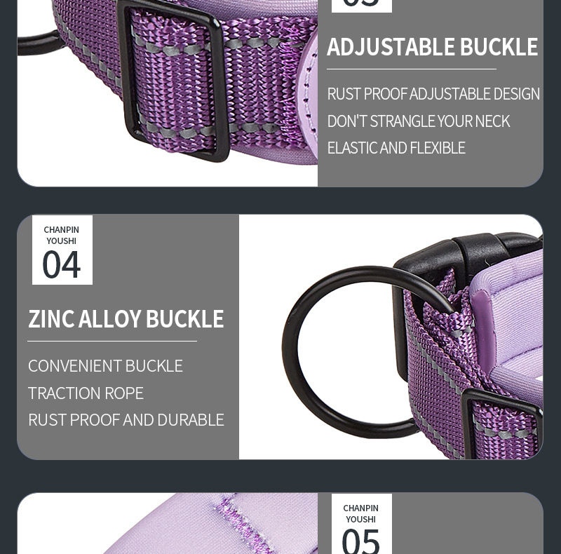 Thumbnail: Reflective AirTag Dog Collar