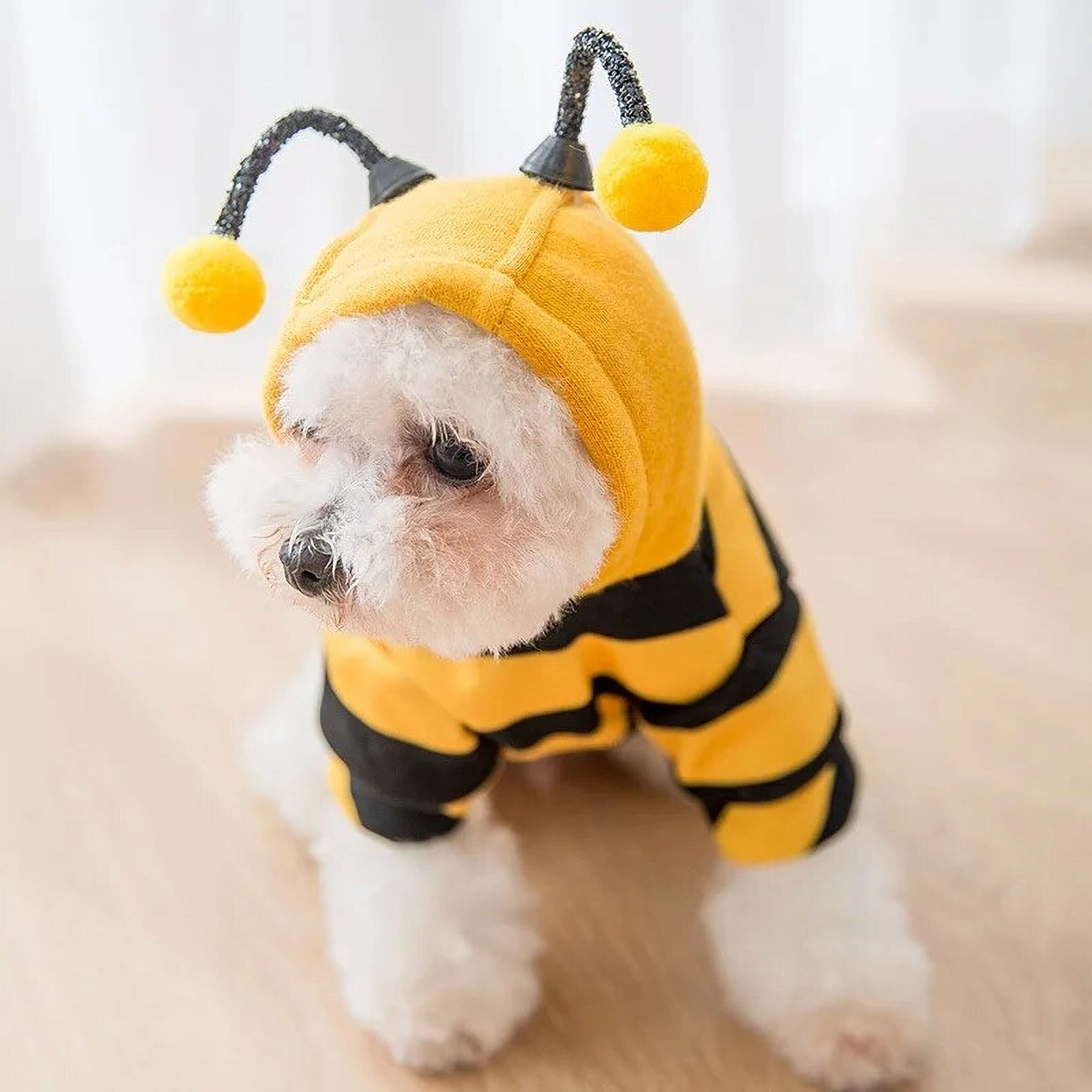 Cute Bee Style Hoodie (Dog & Cat). | Cozy Knit Vest for Small Pets