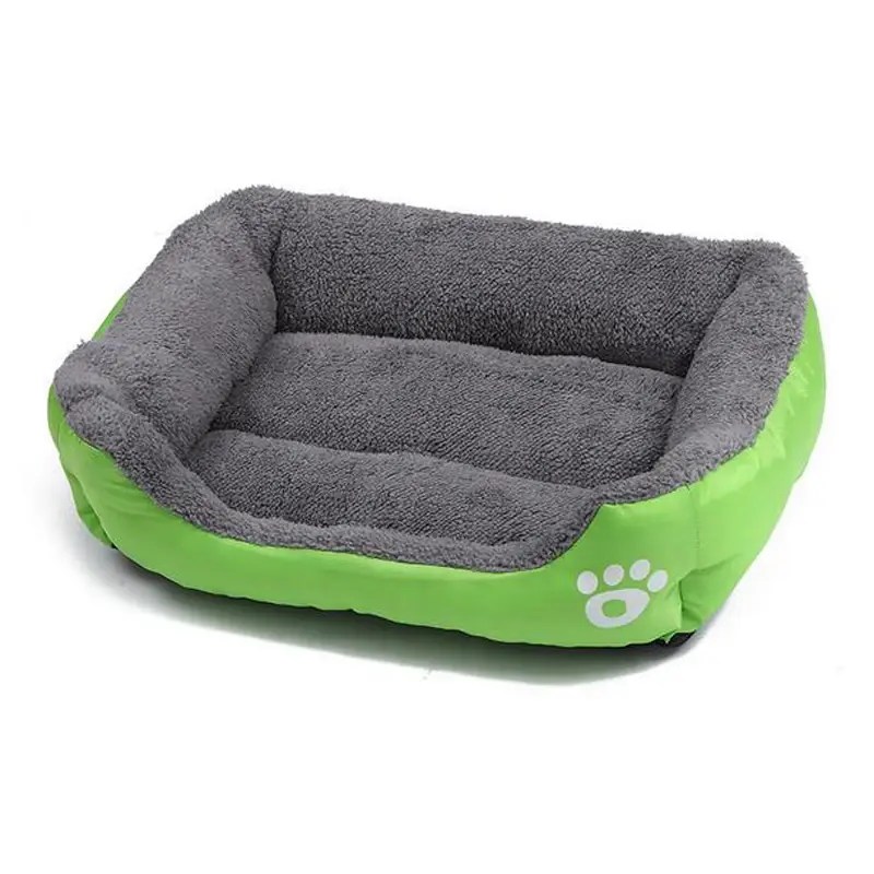 Thumbnail: Breathable Cotton Pet Bed Mat & Cozy Cat/Dog Nest House (Striped)