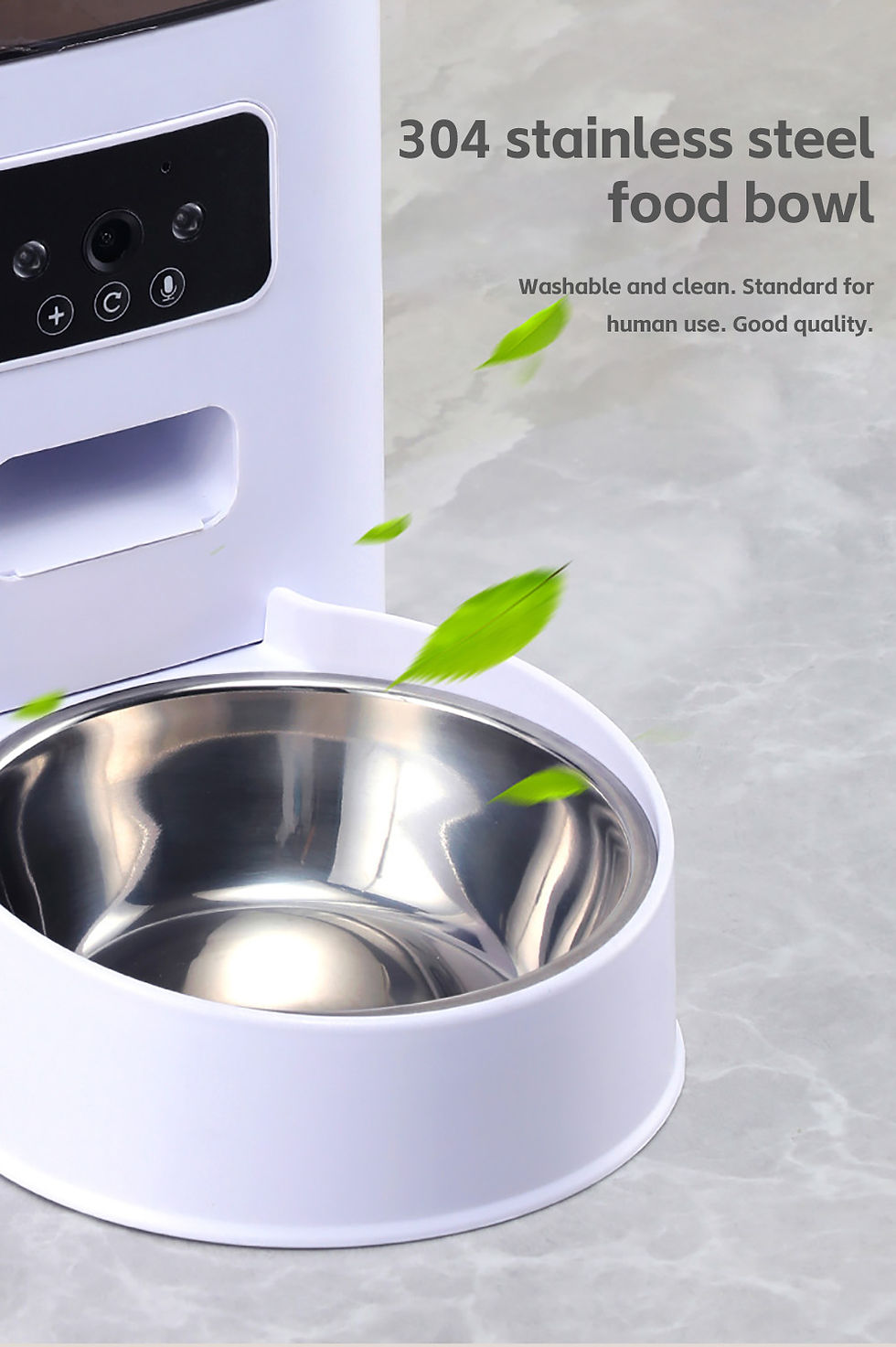 Thumbnail: 5L Pet Feeder with Camera Automatic Cat Feeder Smart Dog Food Dispenser WiFi Tim