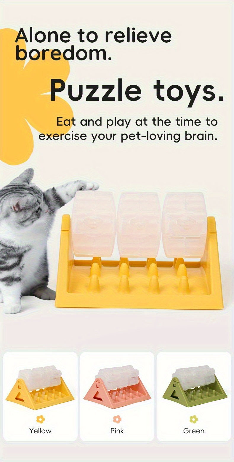 Thumbnail: Interactive Slow-Feeder Pet Food Dispenser Toy (Leak-Proof Puzzle Feeder)