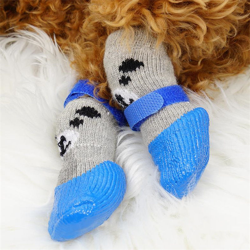 Thumbnail: Pet Dog Shoes Socks And Harness For A Small Dog Warm Waterproof Non Slip Boots A