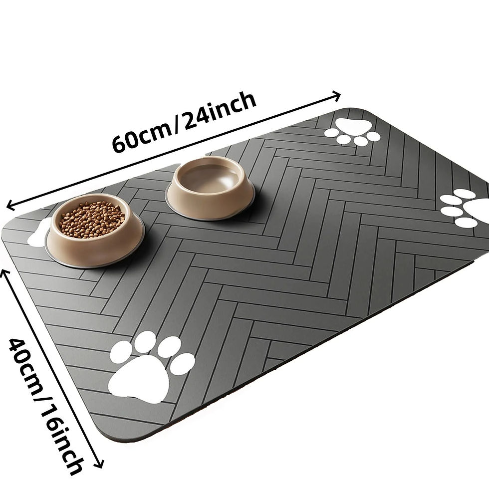Thumbnail: Waterproof Dog Food Mat – Heavy-Duty Non-Slip Feeding Tray with S/M Sizes for 