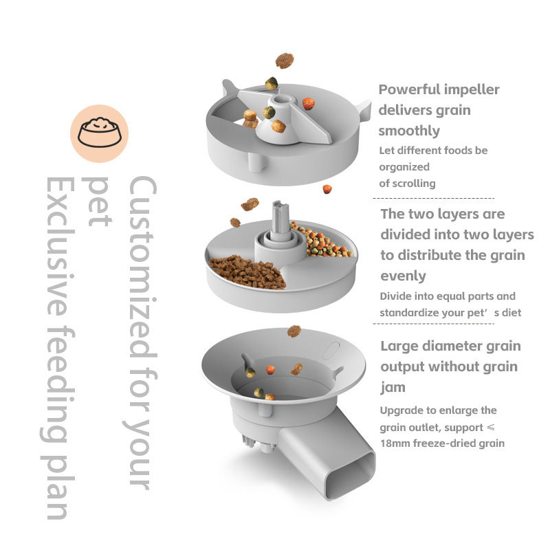 Thumbnail: 5L Pet Feeder with Camera Automatic Cat Feeder Smart Dog Food Dispenser WiFi Tim