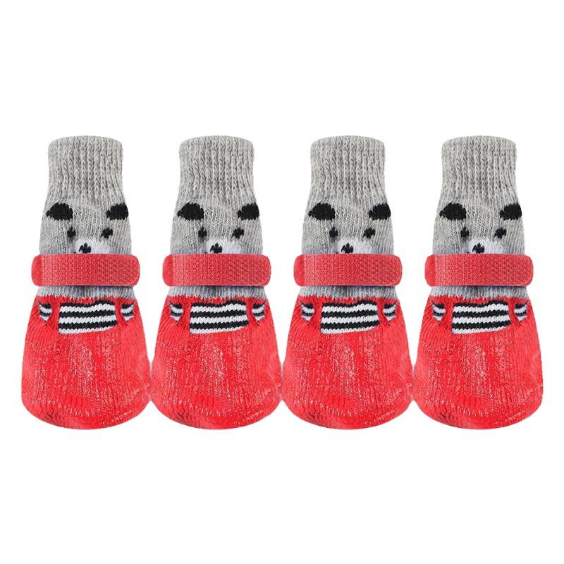 Thumbnail: Pet Dog Shoes Socks And Harness For A Small Dog Warm Waterproof Non Slip Boots A