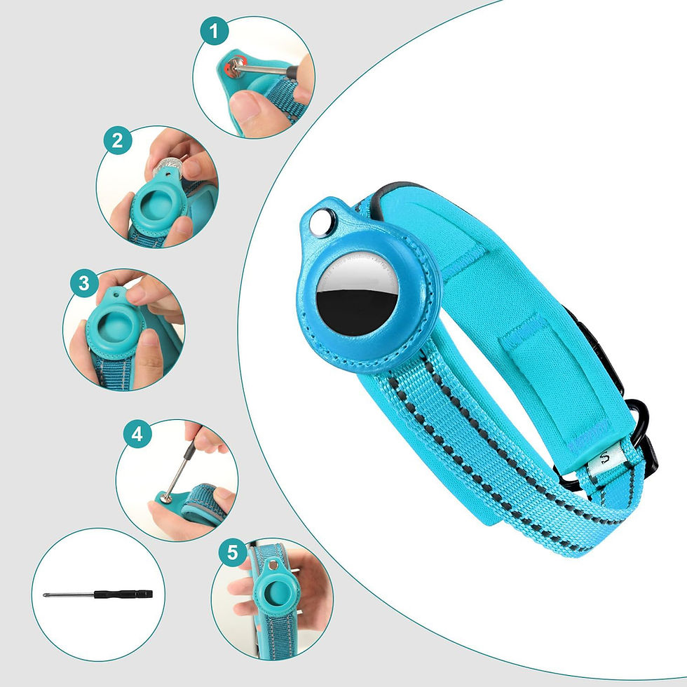 Thumbnail: Reflective AirTag Dog Collar