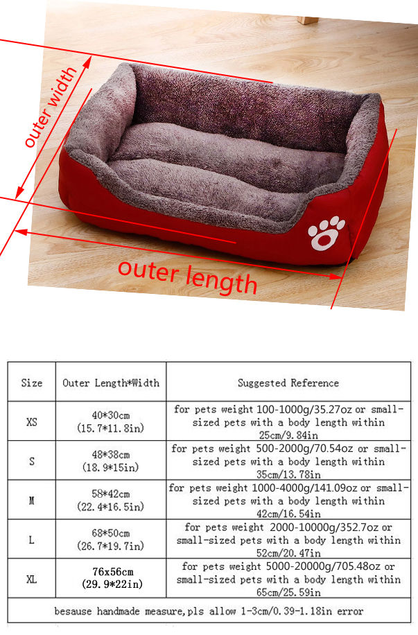 Thumbnail: Breathable Cotton Pet Bed Mat & Cozy Cat/Dog Nest House (Striped)