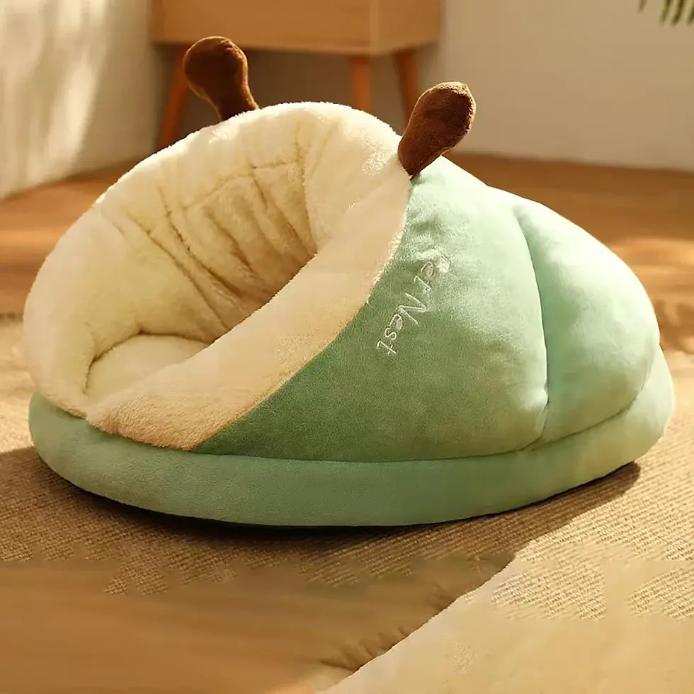 Thumbnail: Cute Slipper Pet Bed | Cozy Plush cave Nest for Small Pets