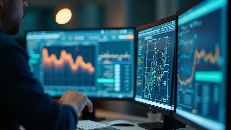 Close-up view of a predictive modeling software interface