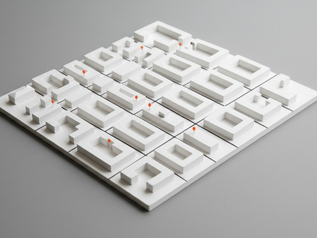 A board with paths through the shape leading through a path