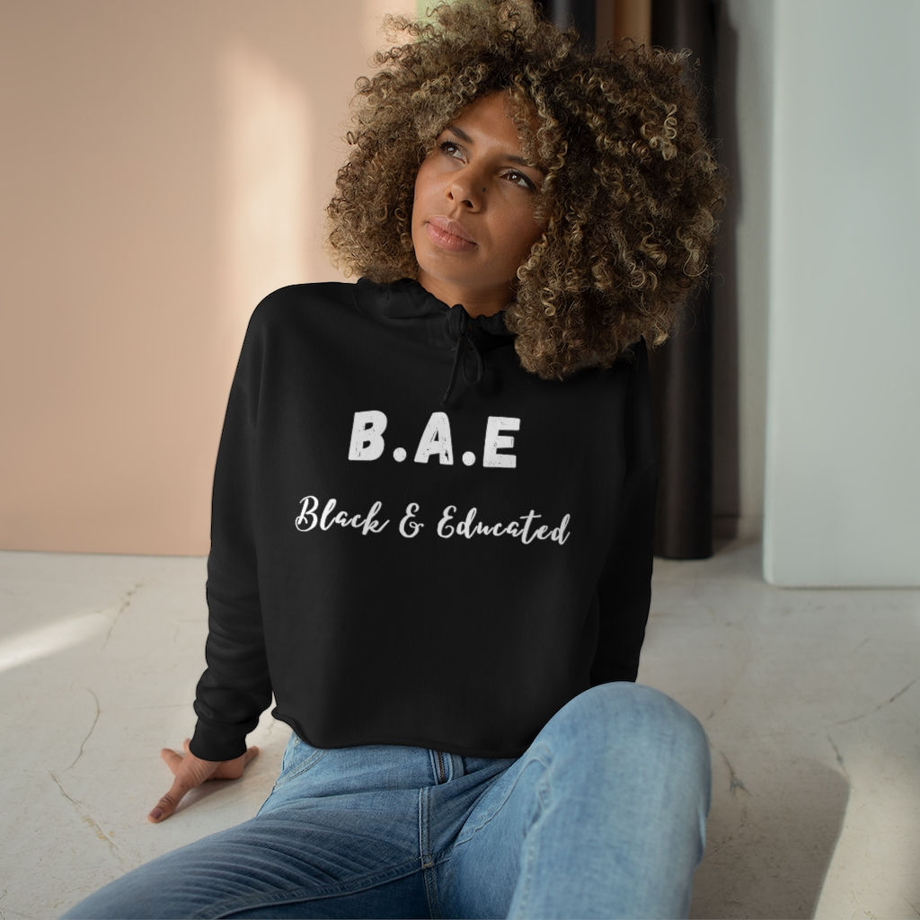 BAE BLACK & EDUCATED Cropped Hoodie