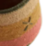 Miniature : Corbeille / Pot jonc de mer Corail