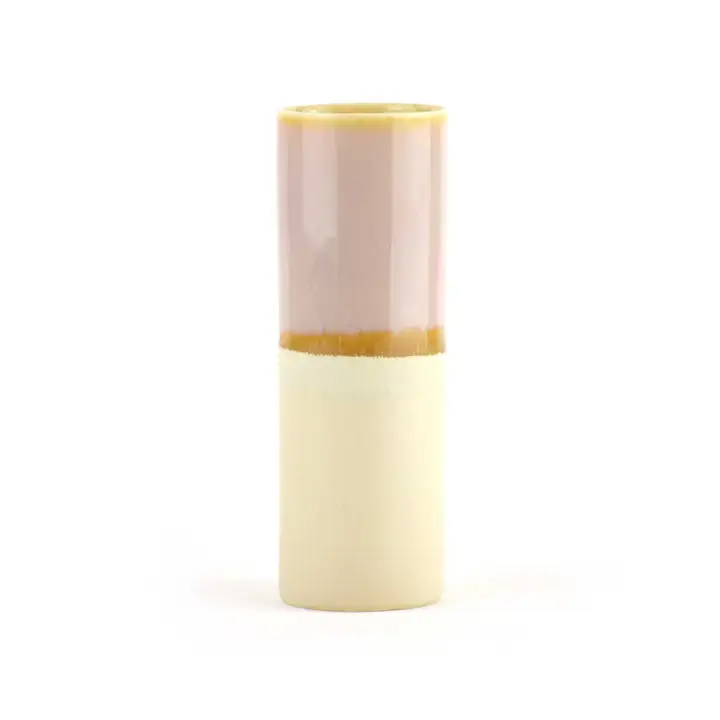 Vase porcelaine emaillée, coulé main Naturel