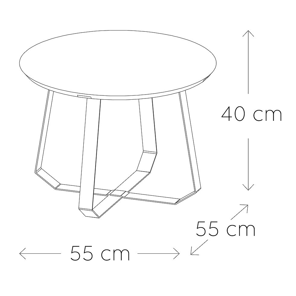 Miniature : Table basse diamètre 55cm