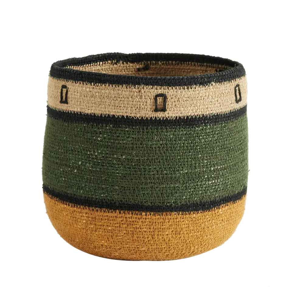 Miniature : Corbeille / Pot  jonc de mer Vert