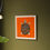 Miniature : Affiche orange 50x50cm tortue