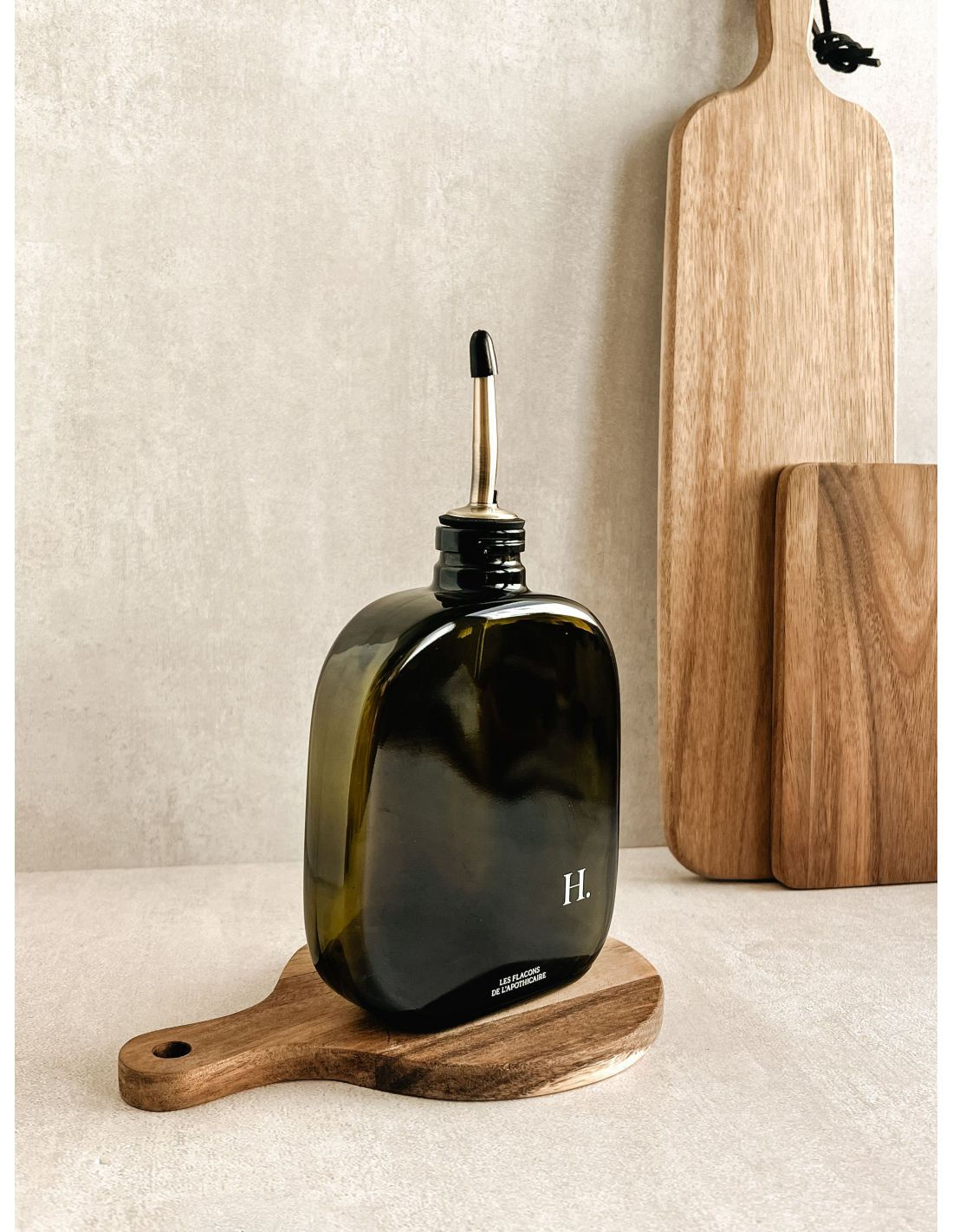 Bouteille Huilier. Collection Organic