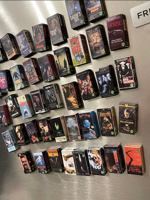 Mini Classic Horror VHS Magnets