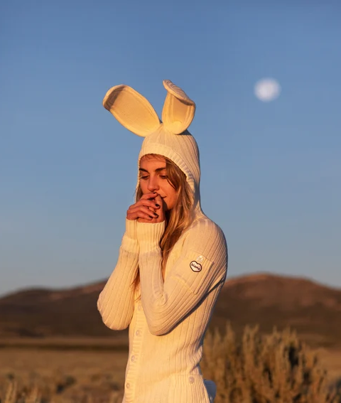 Stylish White Rabbit Onesie - Etsy