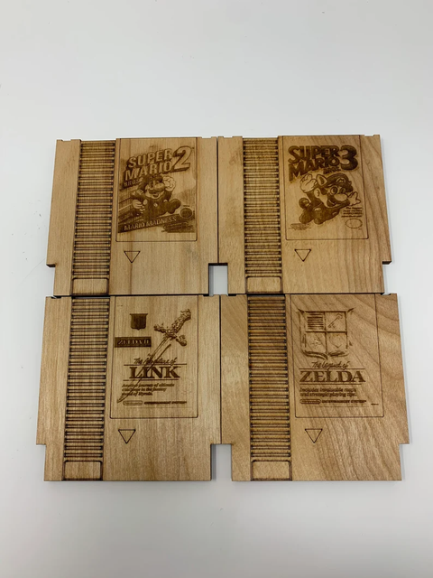 Classic Cartridge Video Game Coasters - Etsy