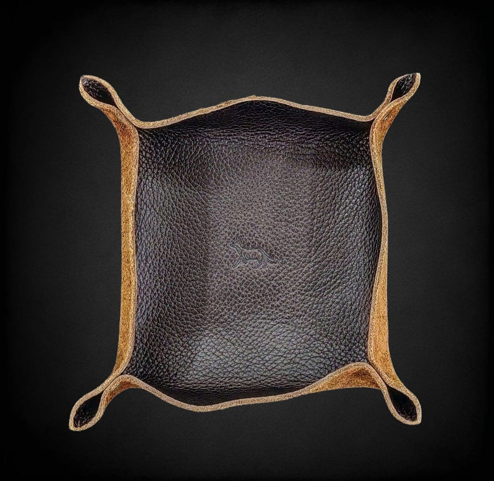 Thumbnail: Leather desk organizer.