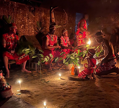 Spencer "Missambo" with Moughenda in Moughenda Village Ceremony