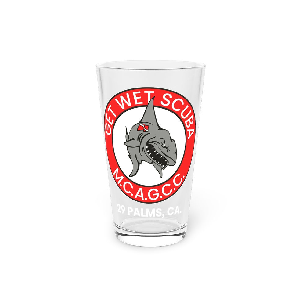 Thumbnail: Get Wet Scuba Pint Glass, 16oz
